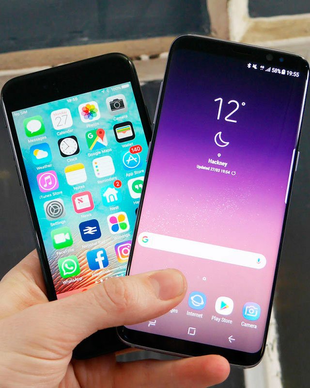 Iphone 8 Samsung S8