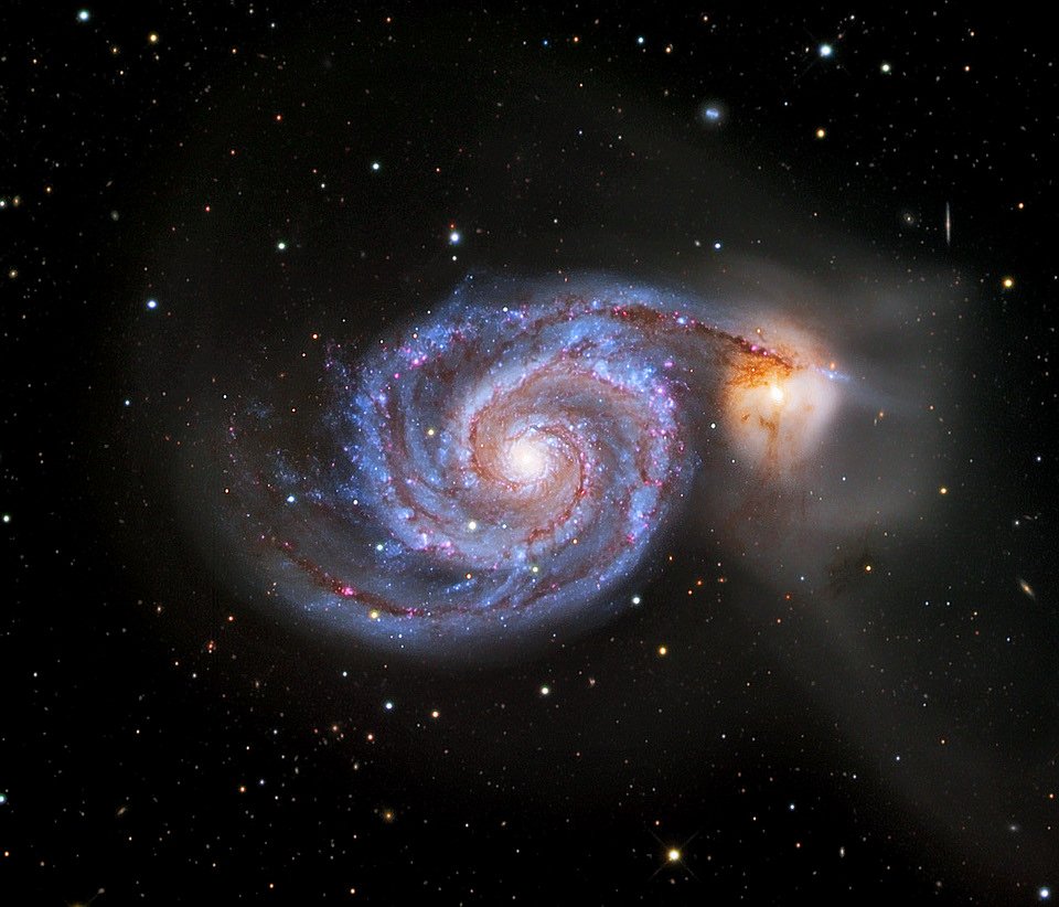 M51 Галактика. Галактика водоворот m51. Галактика м104 Сомбреро. Спиральная Галактика м51 в телескоп.