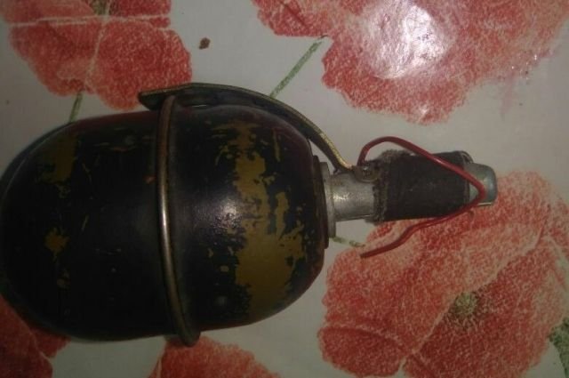 Сюрприз: Жительница Башкирии принесла в гости найденную гранату