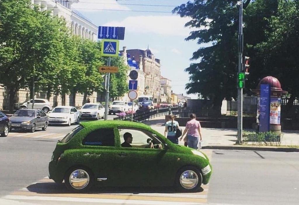 Машина дону. Необычные машины Ростов на Дону. Машина из зелени. Машина Дон. Улицы с машинами в Ростове на Дону.