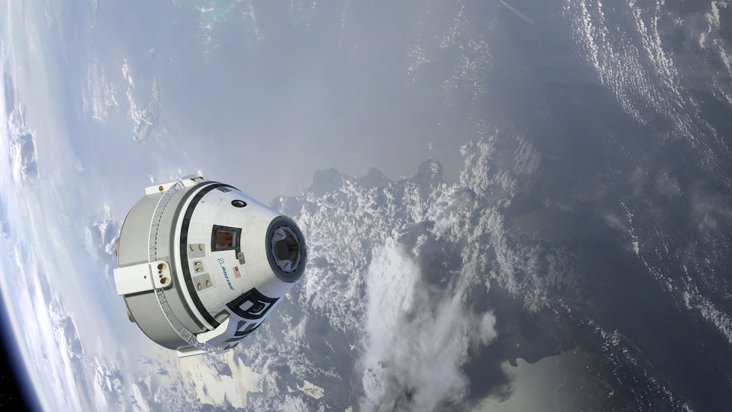 100 космических кораблей. Космический корабль CST-100 Starliner. Boeing CST 100 Starliner капсула. Starliner к МКС. Starliner компании Boeing.