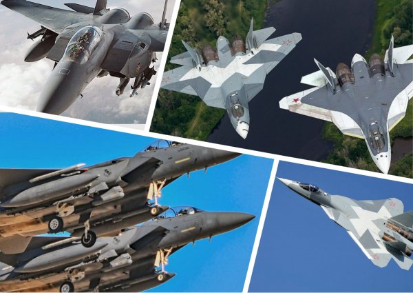 Шансов нет: В США оценили возможности F-15 против Су-57