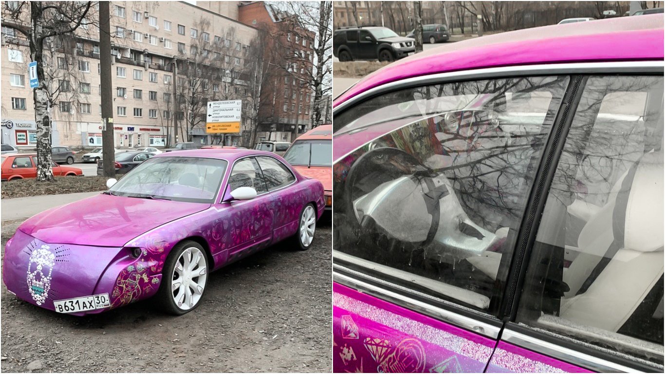 Машина Джокера»: Сеть насмешила экстравагантная Mazda 929