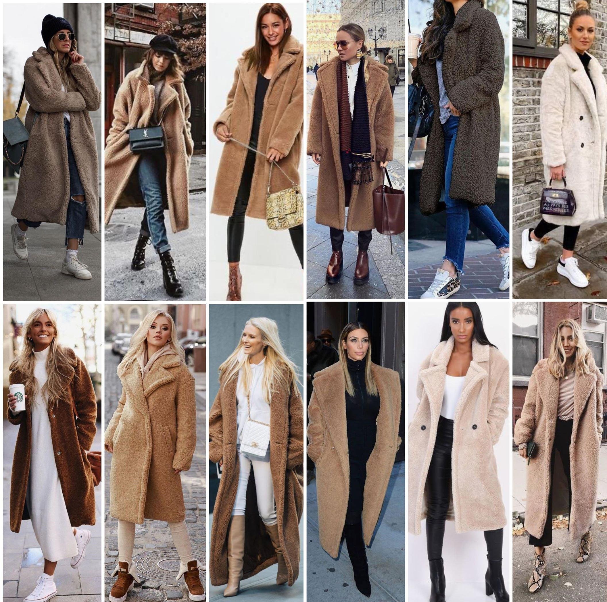 Пальто чебурашка с чем носить зимой