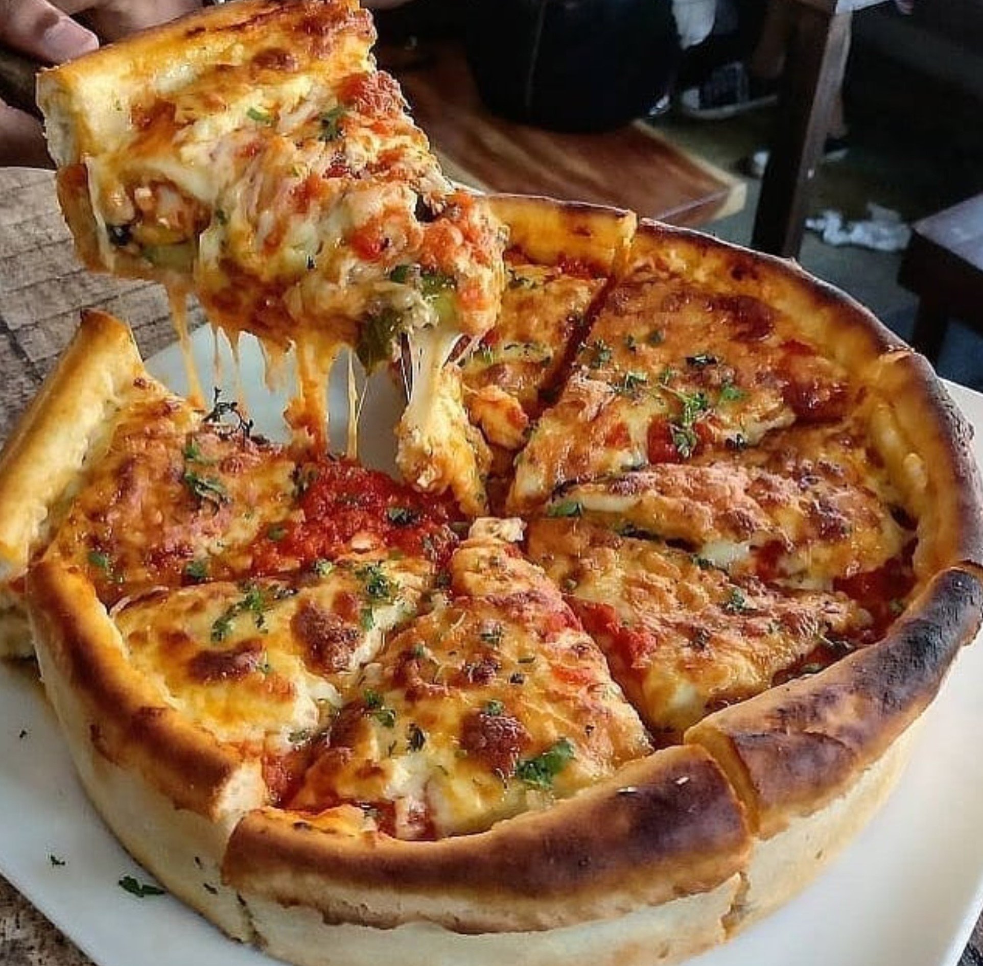 домашняя толстая пицца в духовке рецепт фото 78