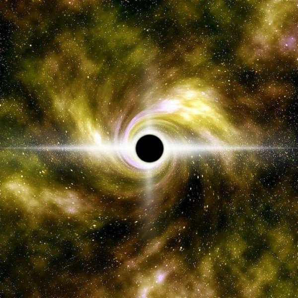 Учёные заметили чёрную дыру, которая выбрасывает горячий материал в космос