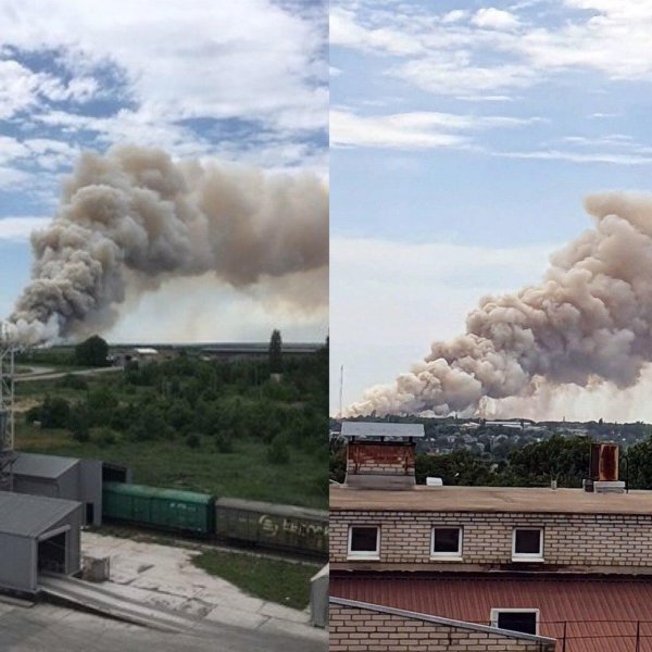 В Ростовской области на предприятии ДонСтар горит шелуха семечек
