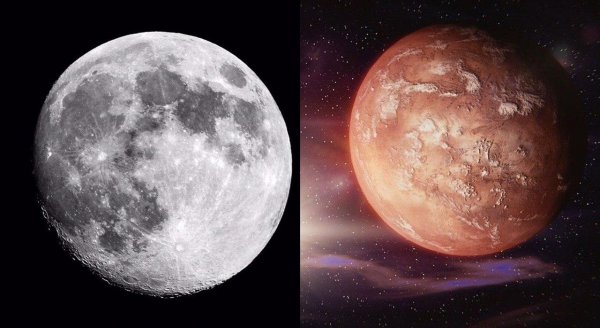 Луна и Марс убьют живущего на них человека радиацией и галактическим излучением