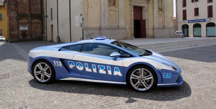Lamborghini-Gallardo-Italia полиция